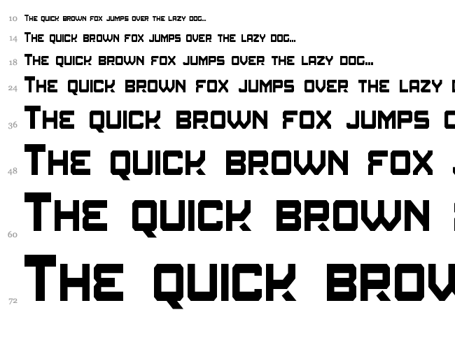 Amuro font waterfall
